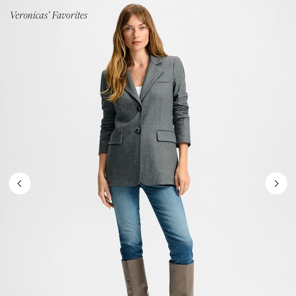 Veronica Beard Ryanne Wool Jersey Jacket